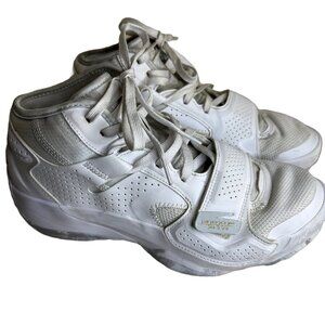 Nike Jordan Zion 2 Mens Size 9.5 White Basketball Metallic Gold Shoe Athletic